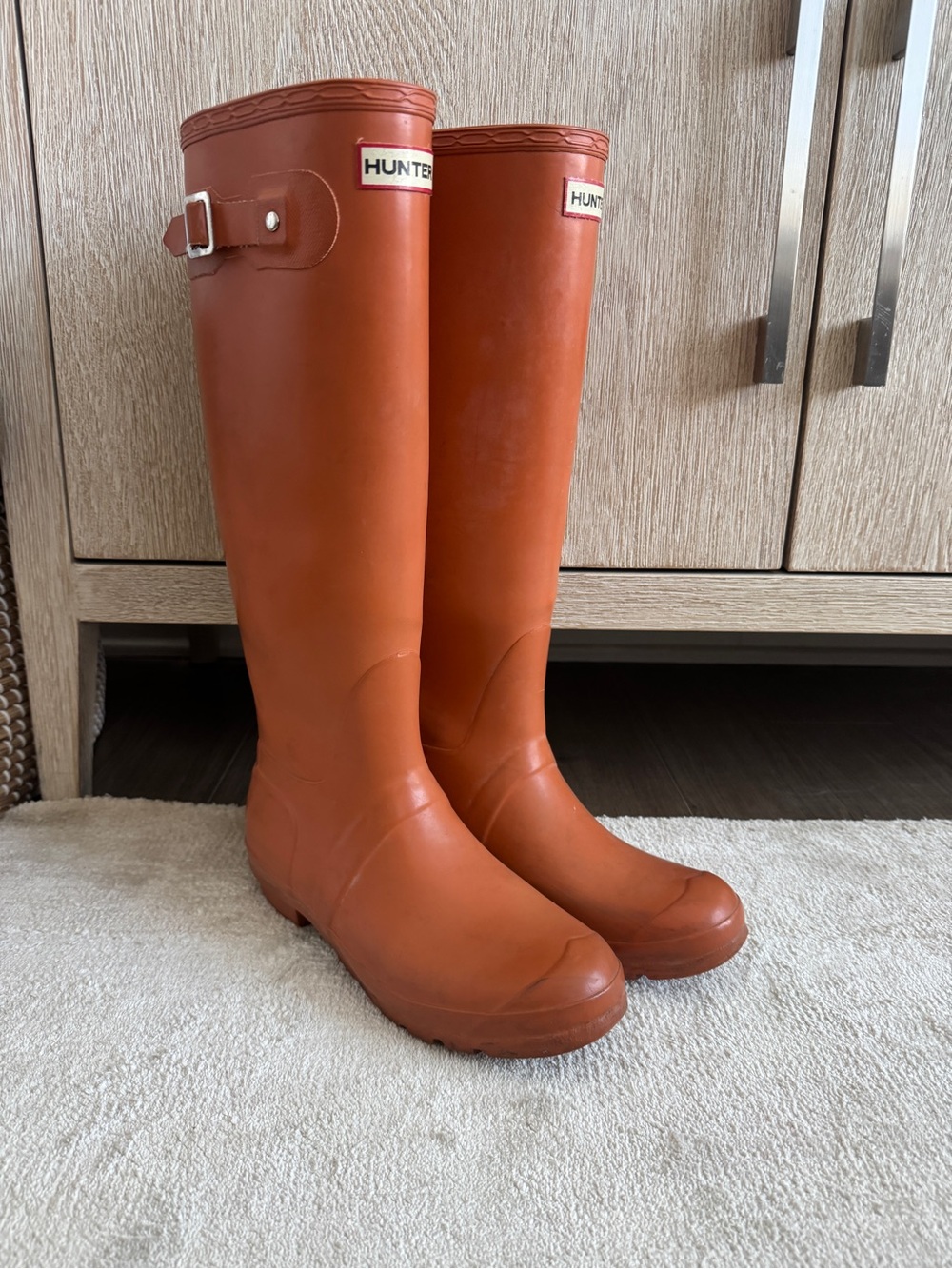Hunter Original Tall Women's Boots in Burnt Orange